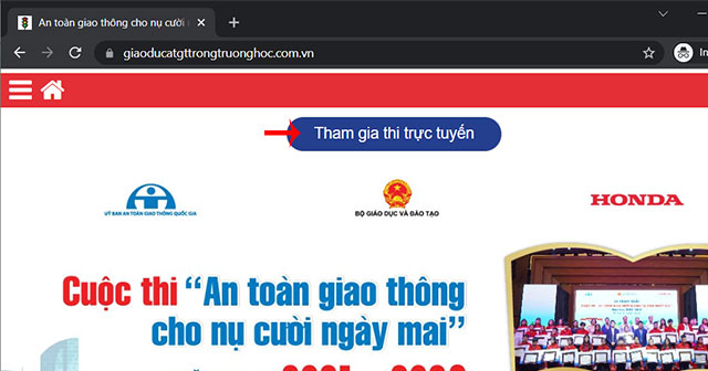 Tham gia thi trực tuyến