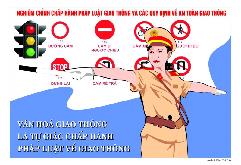 Văn hóa giao thông là tự giác chấp hành luật về giao thông