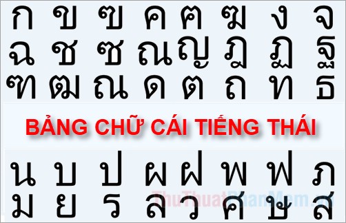 Bảng chữ cái tiếng Thái chuẩn