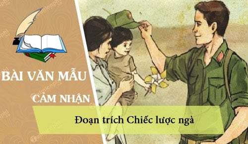 dan y cam nhan cua em ve doan trich chiec luoc nga