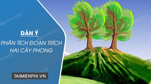 dan y phan tich doan trich hai cay phong