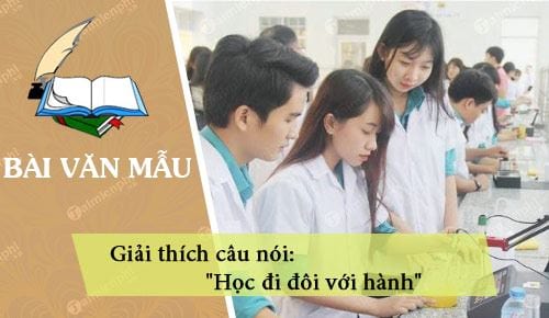 giai thich cau noi hoc di doi voi hanh