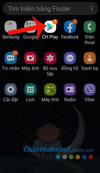 Mở kho ứng dụng Google Play