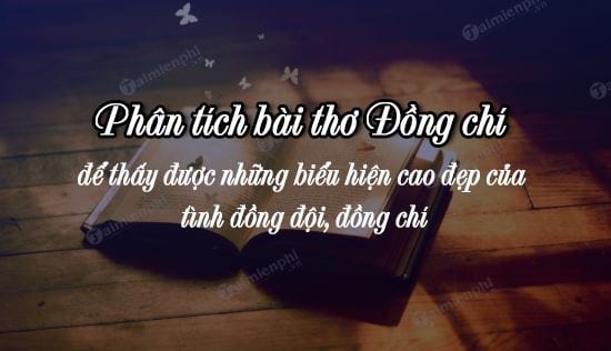 Phân tích bài thơ Đồng chí để thấy được những biểu hiện cao đẹp của tình đồng đội, đồng chí