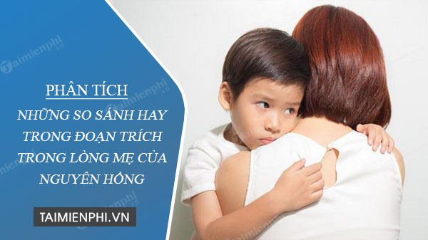 phan tich nhung so sanh hay trong doan trich trong long me cua nguyen hong