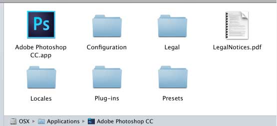 Thư mục plugin của Photoshop