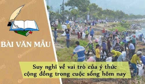 suy nghi ve vai tro cua y thuc cong dong trong cuoc song hom nay