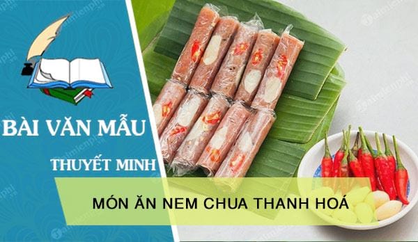 thuyet minh ve mon an nem chua thanh hoa