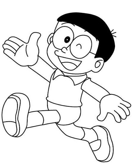 tranh tô màu Nobita đẹp nhất