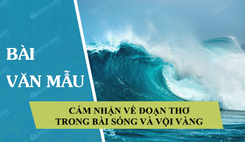 trinh bay cam nhan ve doan tho trong bai song va voi vang