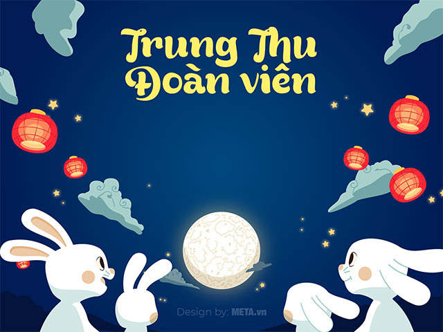 Thiệp Trung thu đoàn viên