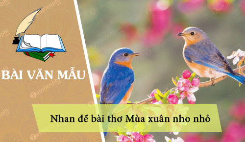 viet doan van neu cam nhan cua em ve nhan de bai tho mua xuan nho nho