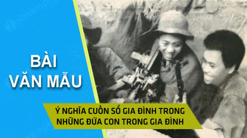 y nghia cuon so gia dinh trong nhung dua con trong gia dinh