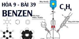 công thức cấu tạo và tính chất hóa học của benzen hóa 9 bài 39
