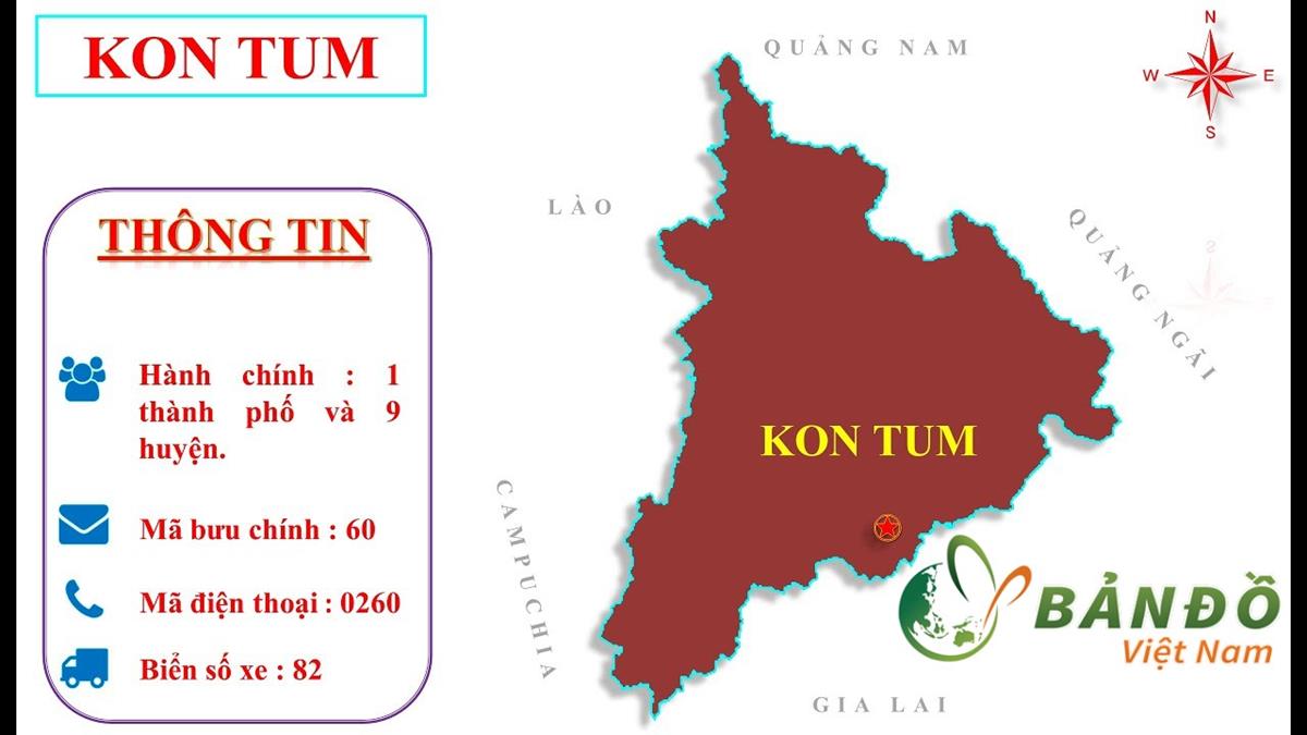 Bản đồ Hành chính tỉnh Kon Tum mới nhất - thcs-thptlongphu.edu.vn