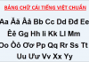 Bảng chữ cái tiếng Việt chuẩn cho học sinh lớp 1
