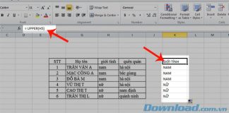 Hàm Upper