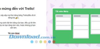 Giao diện chính trong lần đăng nhập đầu tiên