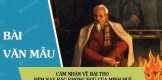 cam nhan ve bai tho dem nay bac khong ngu cua minh hue