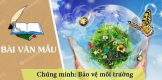 chung minh bao ve moi truong la bao ve cuoc song cua chung ta