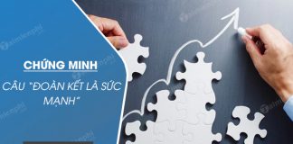 chung minh cau doan ket la suc manh