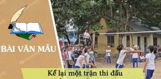 dan y ke lai mot tran thi dau the thao o truong em