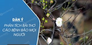 dan y phan tich bai tho cao benh bao moi nguoi