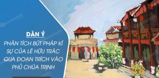 dan y phan tich but phap ki su trong doan trich vao phu chua trinh