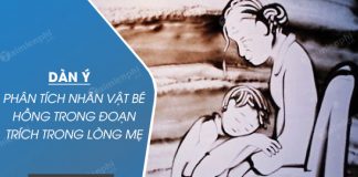 dan y phan tich nhan vat be hong trong doan trich trong long me