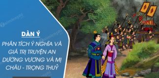 dan y phan tich y nghia va gia tri truyen an duong vuong va mi chau trong thuy