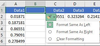 Định dạng hàng & ô trong Excel
