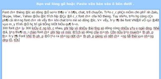 Chuyển mã văn bản không dùng Unikey