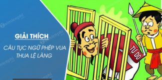 giai thich cau tuc ngu phep vua thua le lang