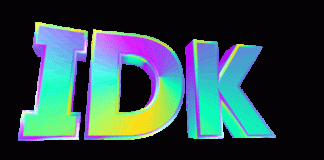 Idk Sticker by GIPHY Text for iOS & Android | GIPHY