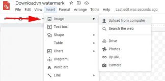 Upload watermark bằng ảnh