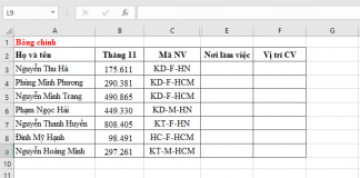 Sử dụng hàm Left và Right trong Excel