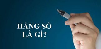 Hằng số là gì?