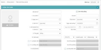 Hướng dẫn thêm mới hồ sơ cán bộ trên Smas