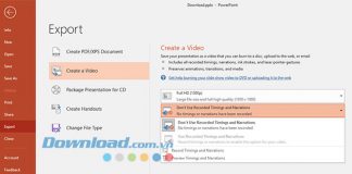 Hướng dẫn xuất file Powerpoint thành video trên Microsoft Office