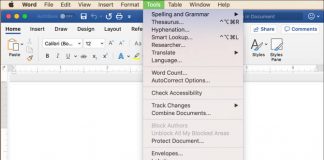 Tùy biến phím tắt Word cho Mac