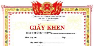 Download Mẫu giấy khen học sinh