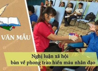 nghi luan xa hoi ban ve phong trao hien mau nhan dao