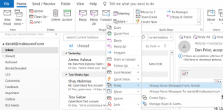 Quy tắc của Outlook