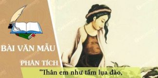 phan tich bai ca dao than em nhu tam lua dao phat pho giua cho biet vao tay ai