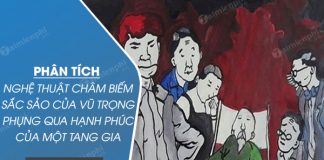 phan tich nghe thuat cham biem sac sao cua vu trong phung qua doan hanh phuc cua mot tang gia
