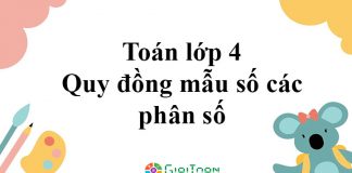 Cách quy đồng mẫu số các phân số