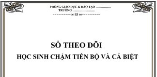 Ảnh bìa sổ theo dõi học sinh cá biệt