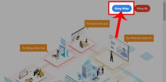 Nhấn vào nút Đăng nhập