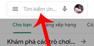 Nhấn vào ô tìm kiếm