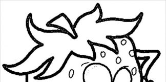 Tô màu quả dâu tây